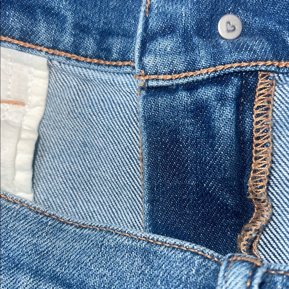 Hatch the boyfriend Light Blue Straight Leg Maternity Jeans size 28 - Picture 5 of 9